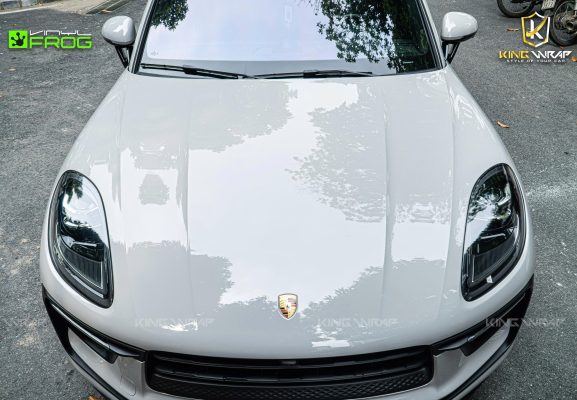 Dán đổi màu xám xi măng xe Porsche Macan S