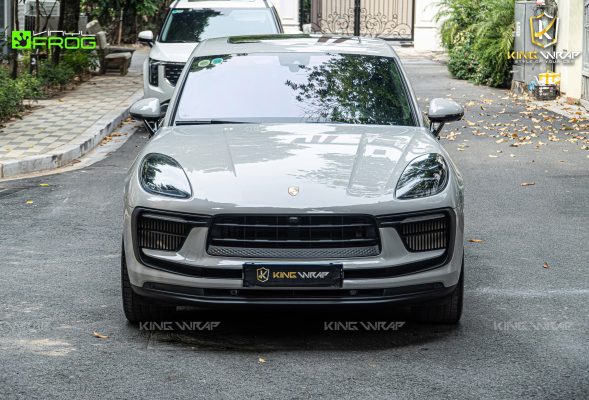 Dán đổi màu xám xi măng xe Porsche Macan S