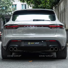 Dán đổi màu xám xi măng xe Porsche Macan S
