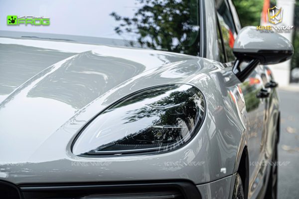 Dán đổi màu xám xi măng xe Porsche Macan S