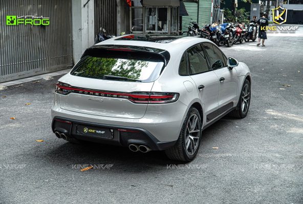 Dán đổi màu xám xi măng xe Porsche Macan S