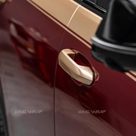 Dán decal Maybach VinFast Lux SA2.0 12 Dán decal Maybach VinFast Lux SA2.0 bằng VinylFrog màu vàng Champagne