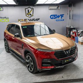 Dán decal Maybach VinFast Lux SA2.0 1 Dán decal Maybach VinFast Lux SA2.0 bằng VinylFrog màu vàng Champagne