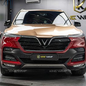 Dán decal Maybach VinFast Lux SA2.0 9 Dán decal Maybach VinFast Lux SA2.0 bằng VinylFrog màu vàng Champagne