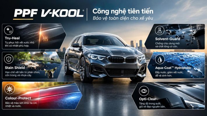 Dán PPF V-KOOL cho ô tô có tốt không? Ưu điểm và chi phí