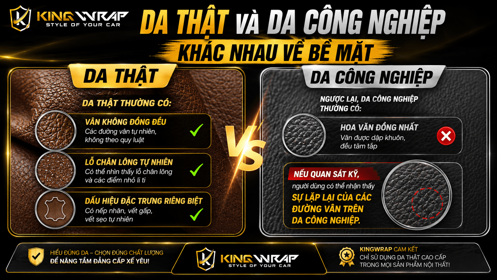 Da Thật Và Da Công Nghiệp Khác Nhau Thế Nào? Da Thật Và Da Công Nghiệp Khác Nhau Thế Nào?